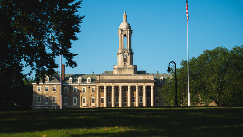 Sunrise photograph of Old Main