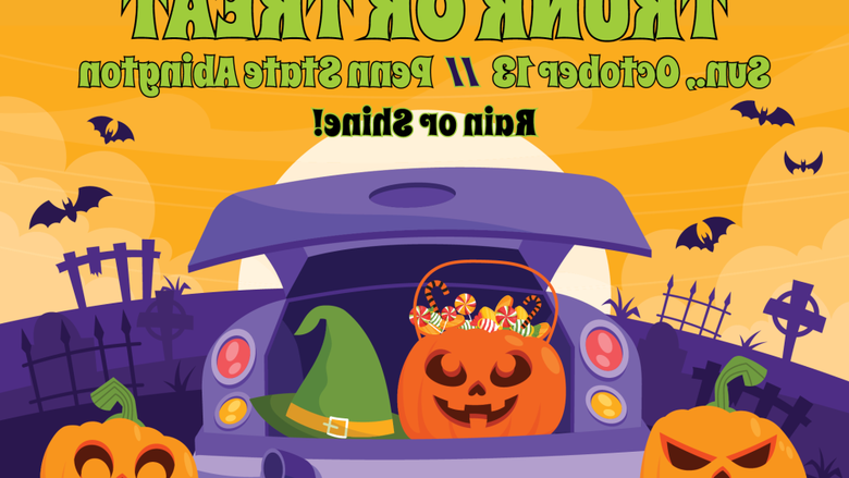 Graphic with pumpkin for Trunk or Treat